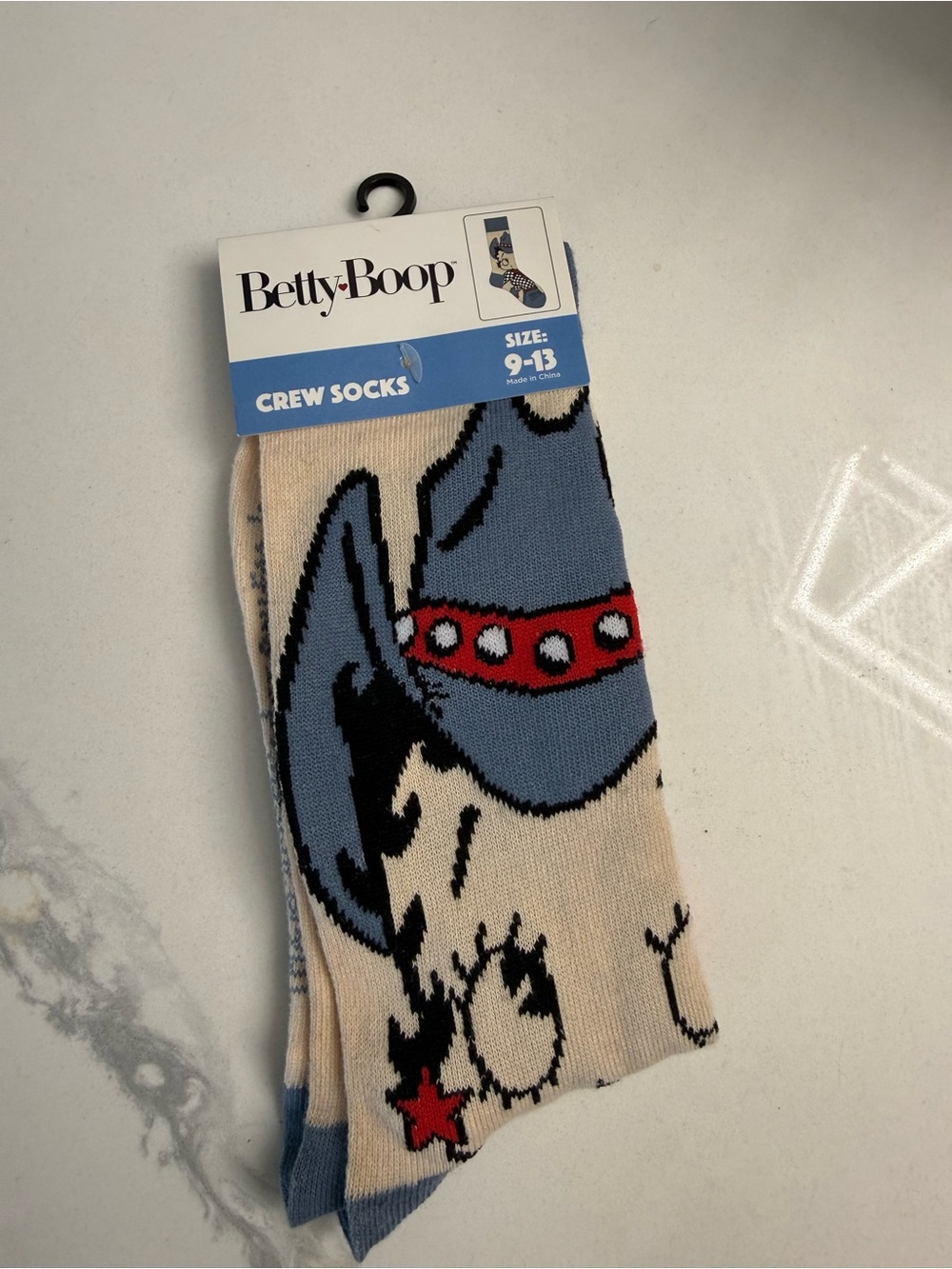 Betty Boop Crew Socks new size 9-13